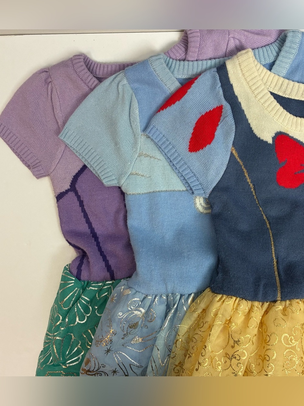 Disney Princesses Cosplay Dresses - Snow White, Ariel, Cinderella - Knit & Tulle